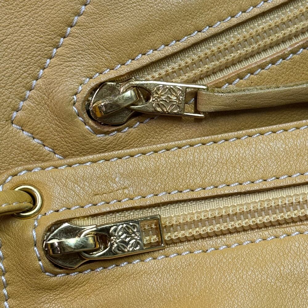 Loewe Anton Yellow Zip Backpack - image 4